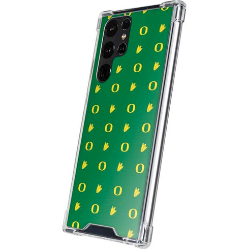 University of Oregon Pattern Galaxy S24 Ultra Clear Case