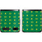 University of Oregon Pattern Galaxy Z Flip Skin
