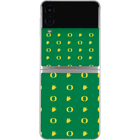 University of Oregon Pattern Galaxy Z Flip3 5G Skin