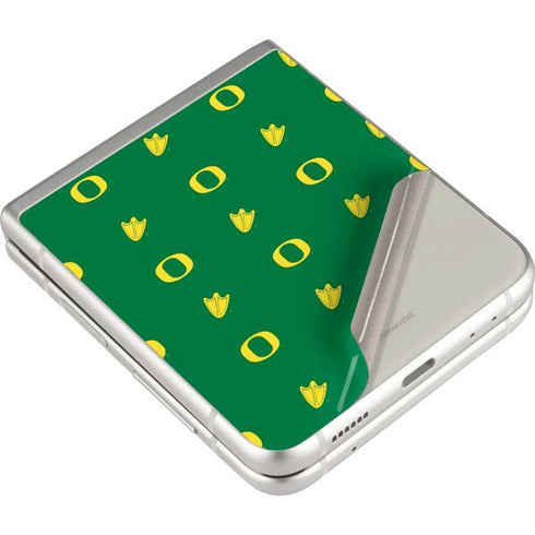 University of Oregon Pattern Galaxy Z Flip3 5G Skin