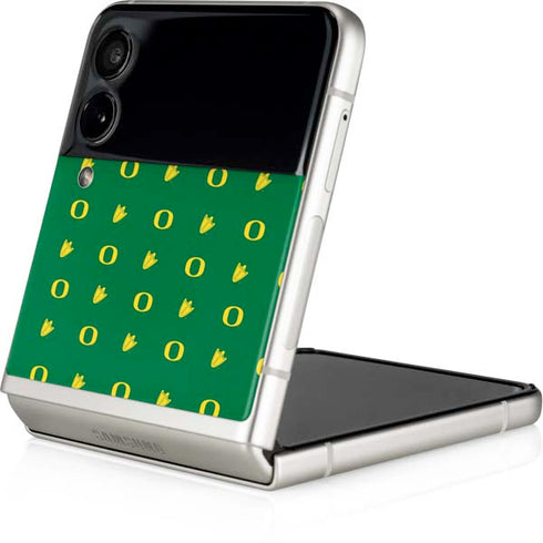 University of Oregon Pattern Galaxy Z Flip3 5G Skin