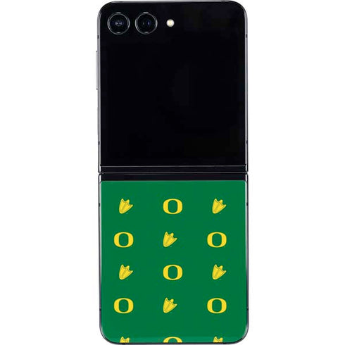 University of Oregon Pattern Galaxy Z Flip5 5G Skin