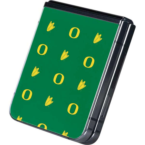 University of Oregon Pattern Galaxy Z Flip5 5G Skin
