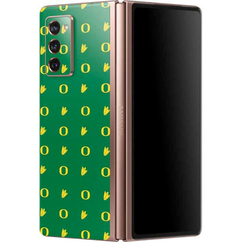 University of Oregon Pattern Galaxy Z Fold2 5G Skin