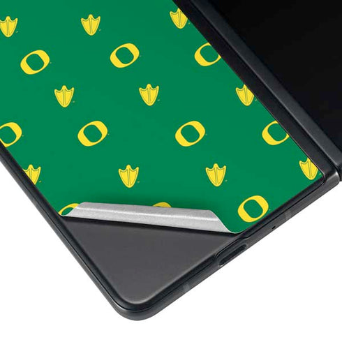 University of Oregon Pattern Galaxy Z Fold3 5G Skin