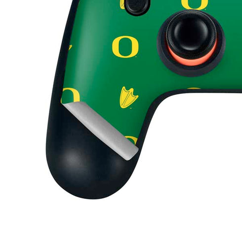 University of Oregon Pattern Google Stadia Controller Skin