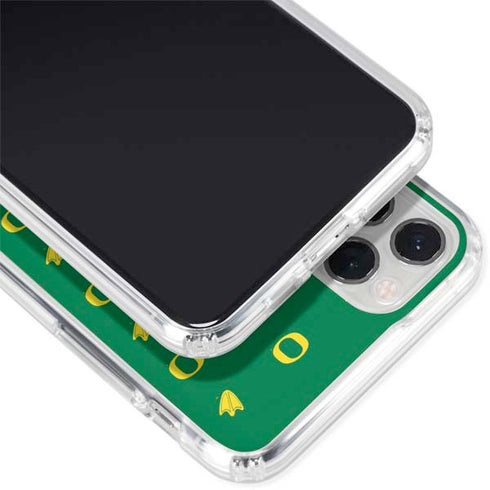 University of Oregon Pattern iPhone 11 Pro Clear Case
