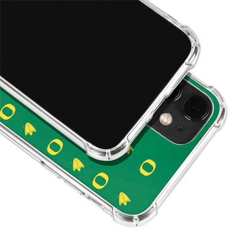 University of Oregon Pattern iPhone 12 Clear Case