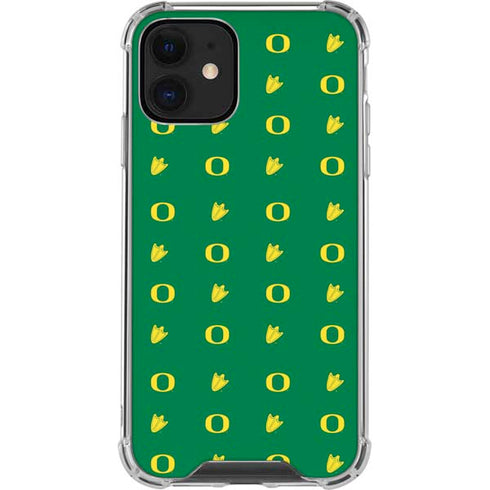 University of Oregon Pattern iPhone 12 Mini Clear Case