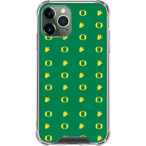 University of Oregon Pattern iPhone 12 Pro Clear Case