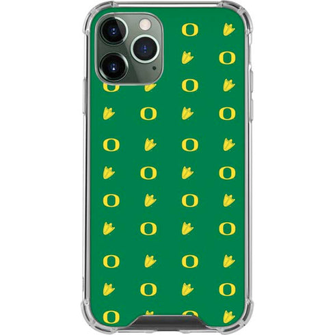 University of Oregon Pattern iPhone 12 Pro Max Clear Case