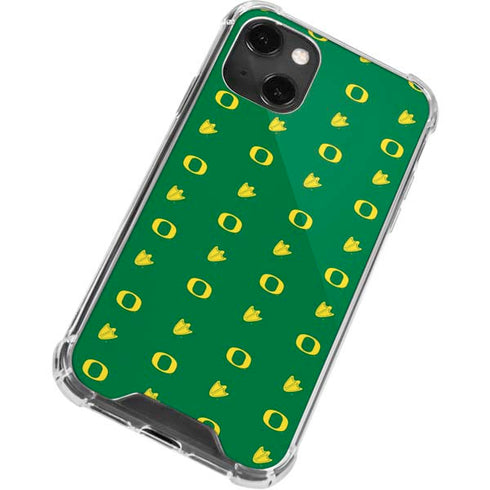 University of Oregon Pattern iPhone 13 Mini Clear Case