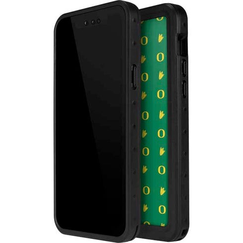 University of Oregon Pattern iPhone 13 Mini Waterproof Case