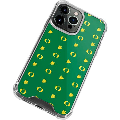 University of Oregon Pattern iPhone 13 Pro Clear Case