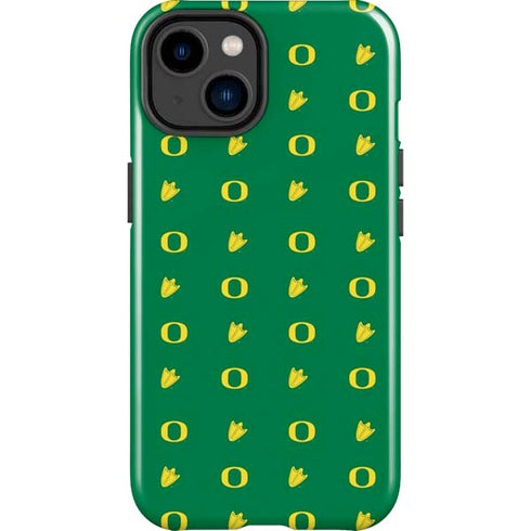 University of Oregon Pattern iPhone 15 Plus Impact Case