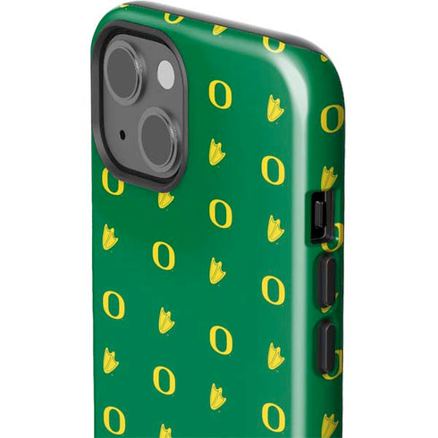 University of Oregon Pattern iPhone 14 Plus Impact Case