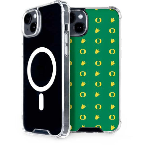 University of Oregon Pattern iPhone 15 Plus MagSafe Case