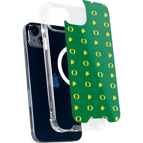 University of Oregon Pattern iPhone 15 Plus MagSafe Case