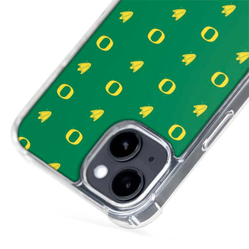 University of Oregon Pattern iPhone 15 Plus MagSafe Case