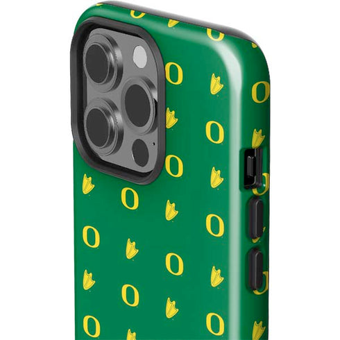 University of Oregon Pattern iPhone 15 Pro Impact Case