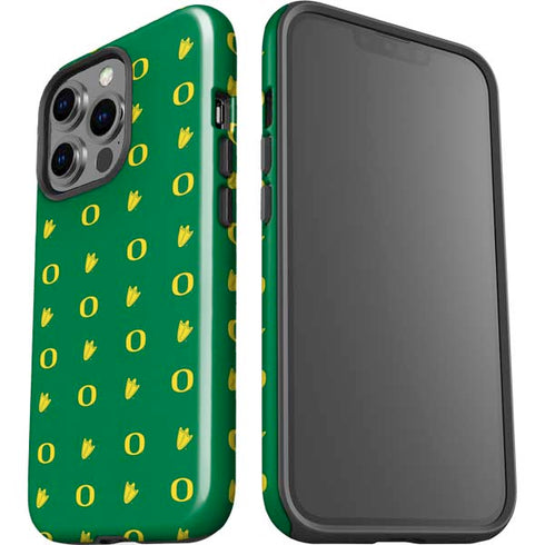 University of Oregon Pattern iPhone 14 Pro Impact Case