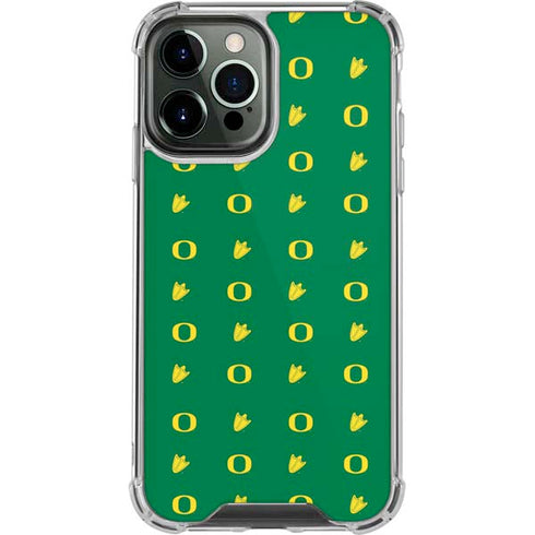 University of Oregon Pattern iPhone 14 Pro Max Clear Case