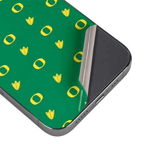 University of Oregon Pattern iPhone 14 Pro Skin