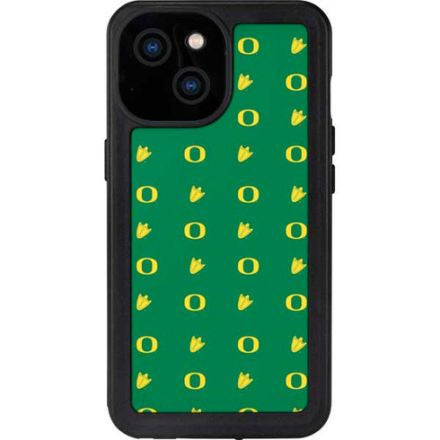University of Oregon Pattern iPhone 15 Waterproof Case