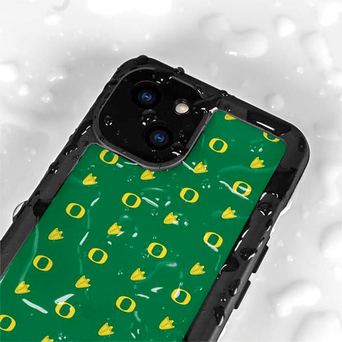 University of Oregon Pattern iPhone 15 Waterproof Case