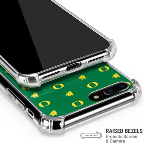 University of Oregon Pattern iPhone 7/8 Plus Clear Case