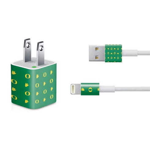 University of Oregon Pattern iPhone Charger (5W USB) Skin