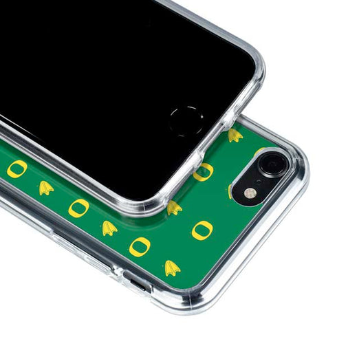 University of Oregon Pattern iPhone SE (2nd & 3rd Gen) Clear Case