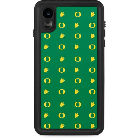 University of Oregon Pattern iPhone XR Waterproof Case