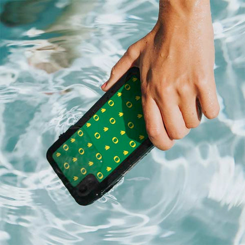 University of Oregon Pattern iPhone XR Waterproof Case