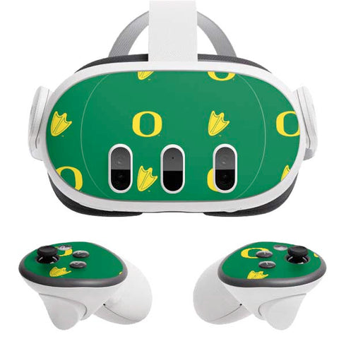 University of Oregon Pattern Meta Quest 3 Skin