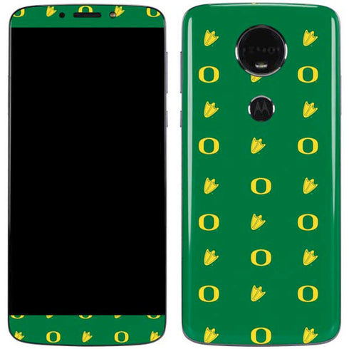 University of Oregon Pattern Moto E5 Plus Skin