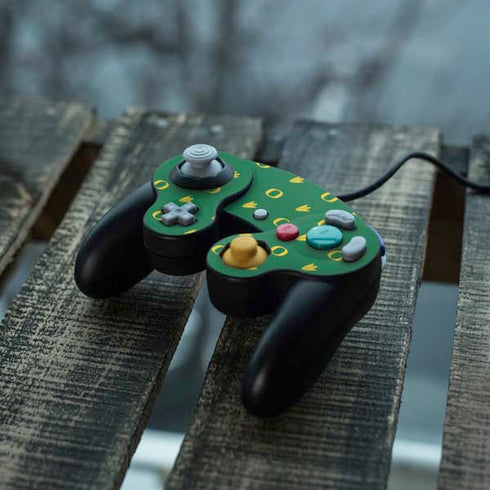 University of Oregon Pattern Nintendo GameCube Controller Skin