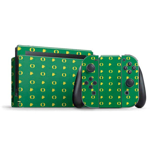 University of Oregon Pattern Nintendo Switch Bundle Skin
