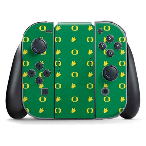 University of Oregon Pattern Nintendo Switch (2017-2021) Joy-Con Controller Skin