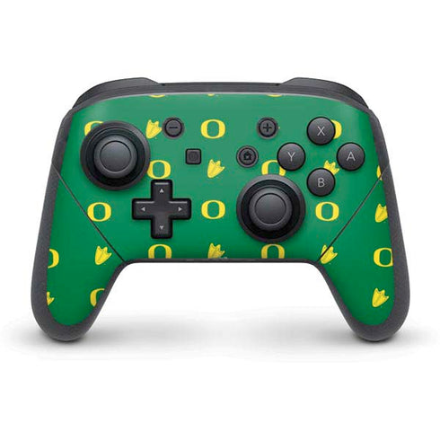 University of Oregon Pattern Nintendo Switch Pro Controller Skin