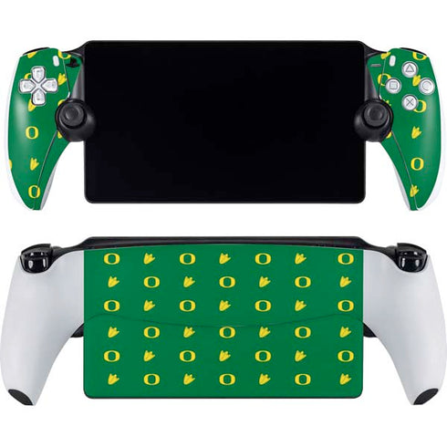 University of Oregon Pattern PlayStation Portal Remote Player Skin
