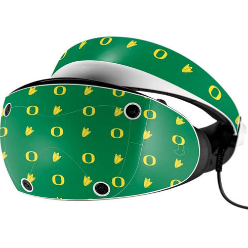 University of Oregon Pattern PlayStation VR2 Skin