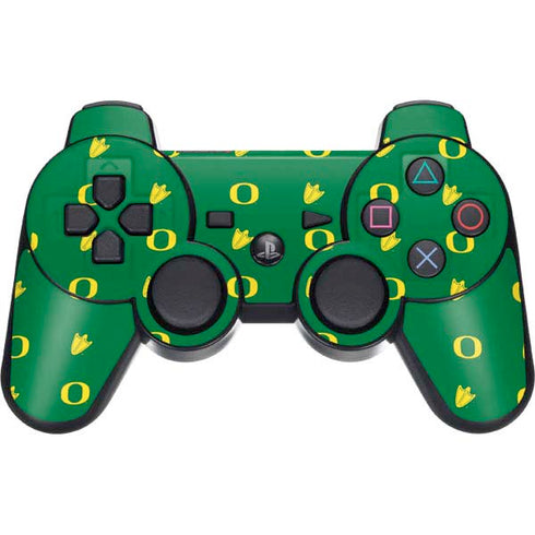 University of Oregon Pattern PS3 Dual Shock wireless controller Skin