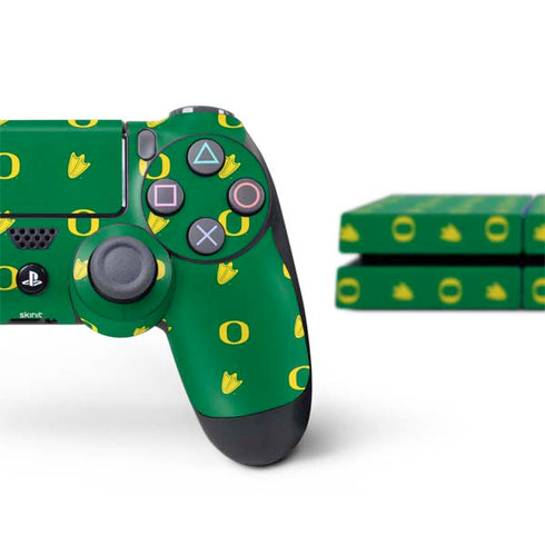 University of Oregon Pattern PS4 Console and Controller Bundle Skin