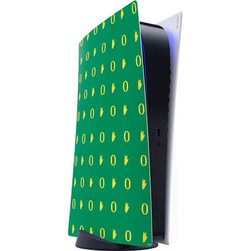 University of Oregon Pattern PS5 Digital Edition Console Skin