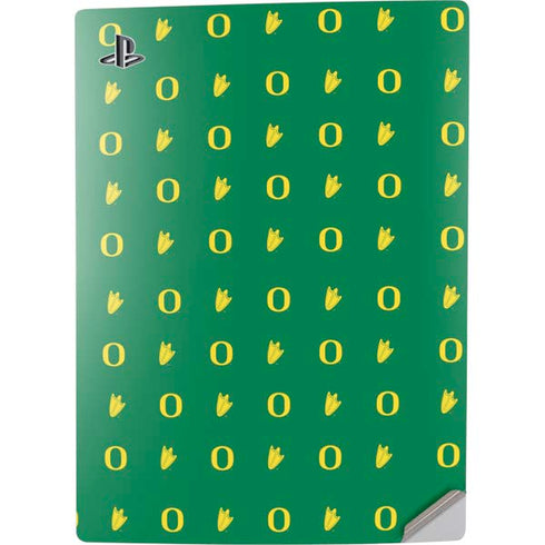 University of Oregon Pattern PS5 Digital Edition Console Skin