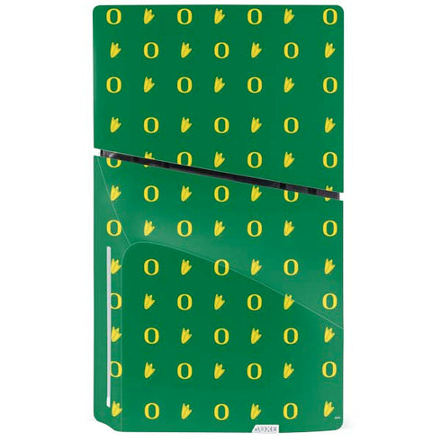 University of Oregon Pattern PS5 Slim Disk Console Skin
