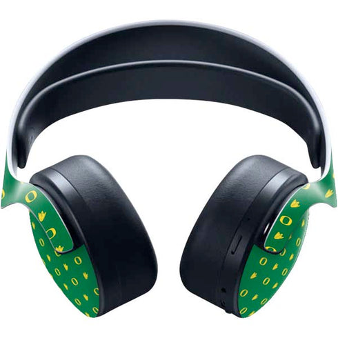 University of Oregon Pattern PULSE 3D Wireless Headset for PS5 Skin