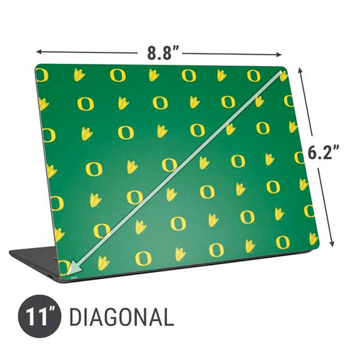 University of Oregon Pattern Universal Laptop 11in (8.8 x 6.2in) Skin