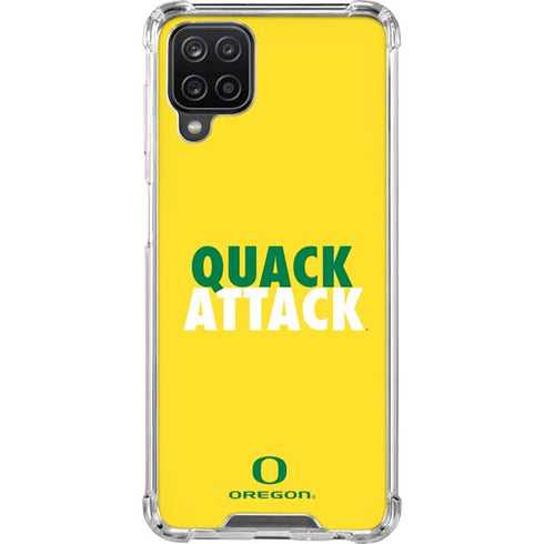University of Oregon Quack Attack Galaxy A12 Clear Case